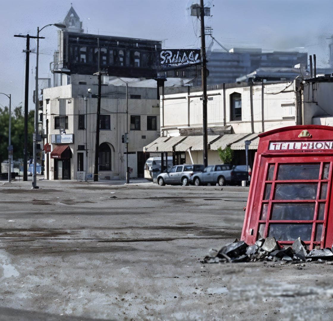 Submerged Phone Booth